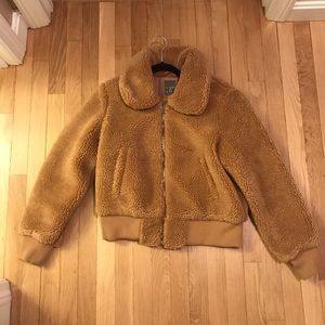 Brown teddy coat
